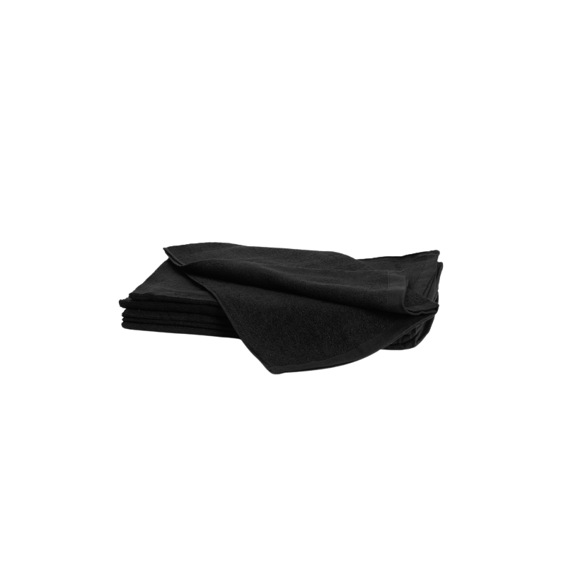 Bleachsafe towel black 50x85 cm