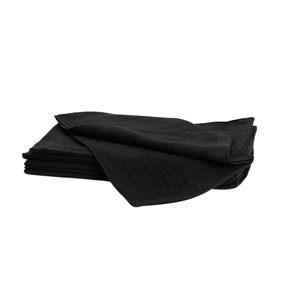 Bleachsafe towel black 50x85 cm