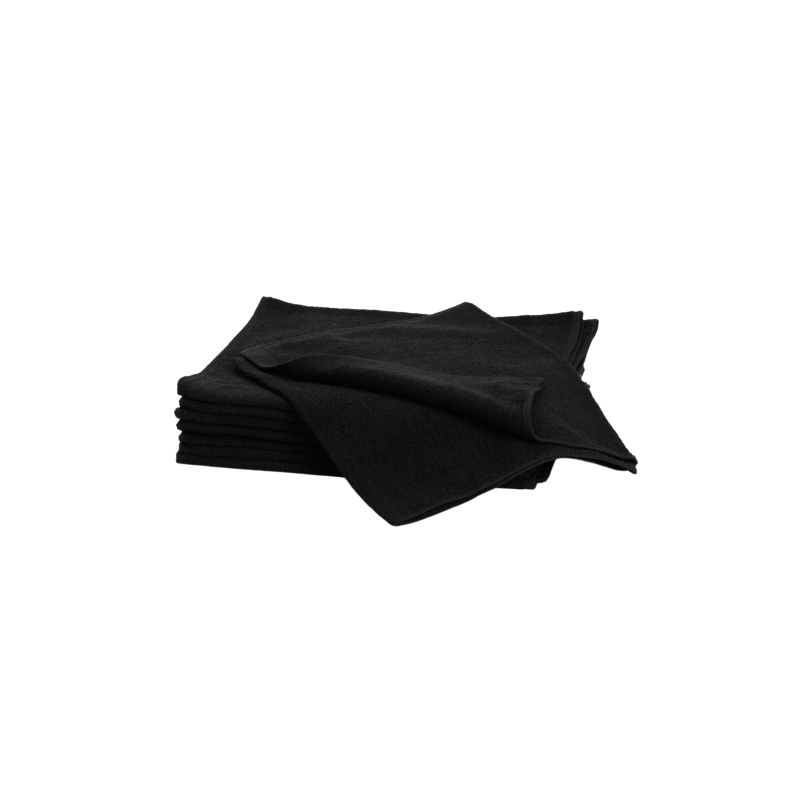 Towel black 34x82 cm 10st