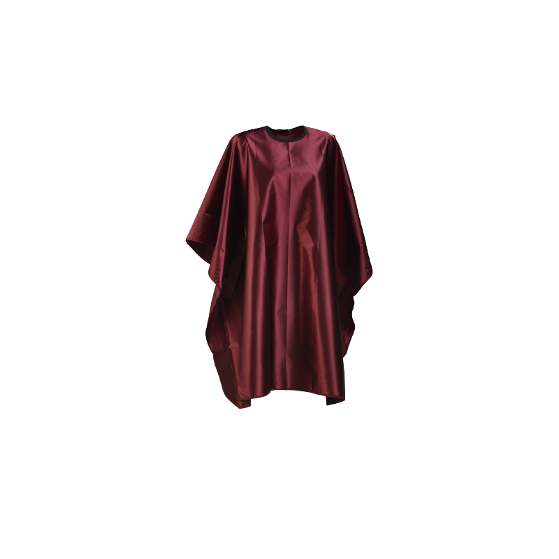 Wako Satin Klippkappa Burgundy