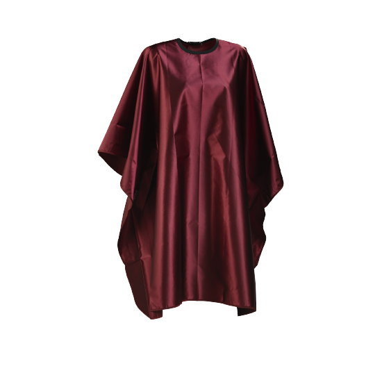 Wako Satin Klippkappa Burgundy