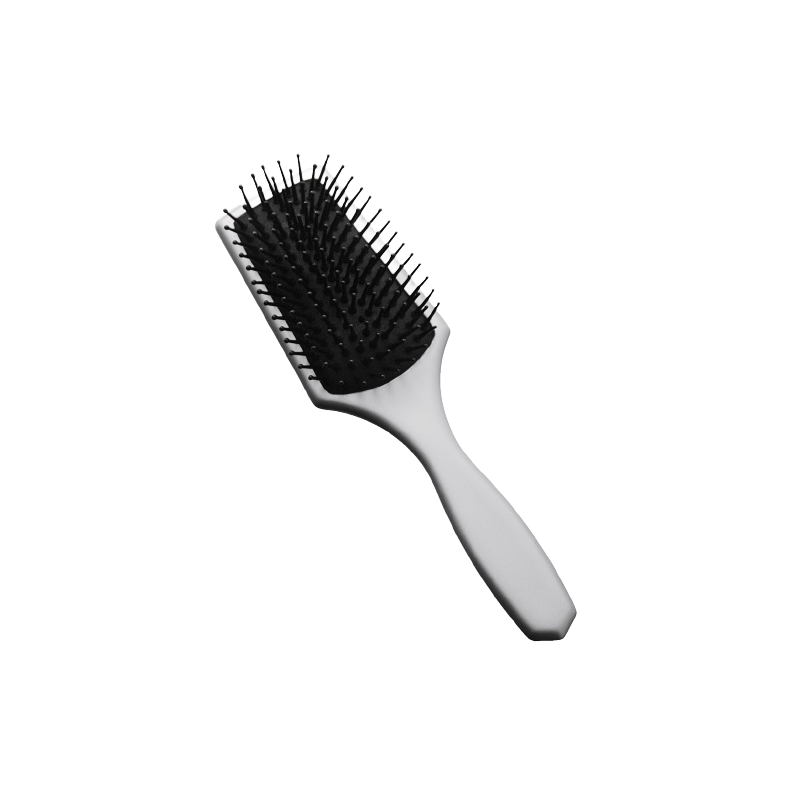 Paddle brush silver mini
