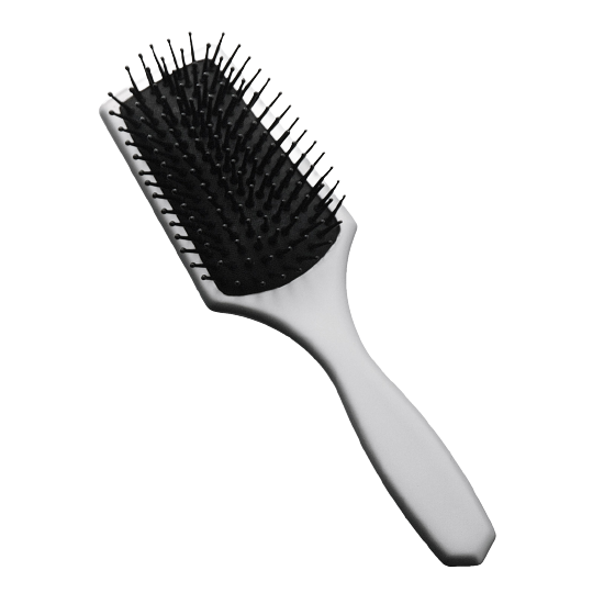 Paddle brush silver mini
