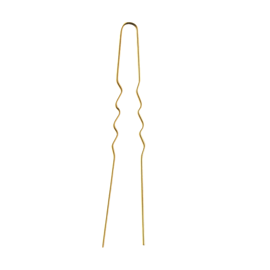 Curly pin Guld 50 mm