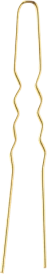 U-formad Hair Pin Guld 50 mm 20st