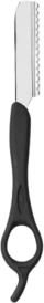 Styling razor, black rubber