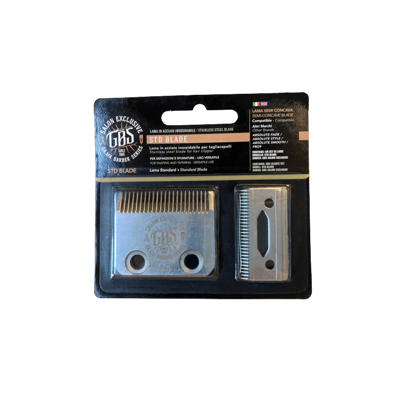 Ga.ma Gbs Semi Concave Stainless Steel Blade For Abs Fade Style