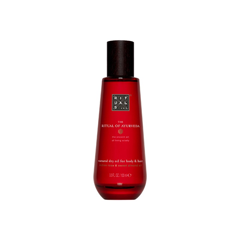 Rituals The Ritual Of Ayurveda Dry Oil For Body & Hair Indian Rose & Sweet Almond Oil 100ml