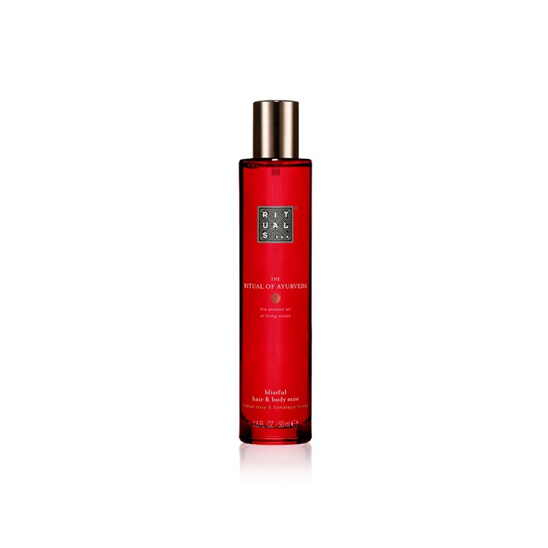 Rituals Ayurveda Blissful Hair & Body Mist Indian Rose & Sweet Almond Oil 50ml Rituals Ayurveda Blissful Hair & Body Mist Indian Rose & Sweet Almond Oil 50ml
