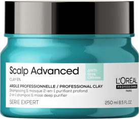 L'Oréal Professionnel Scalp Advanced Anti-Oiliness 2-in-1 Deep Purifier Clay Hair Mask 250ml