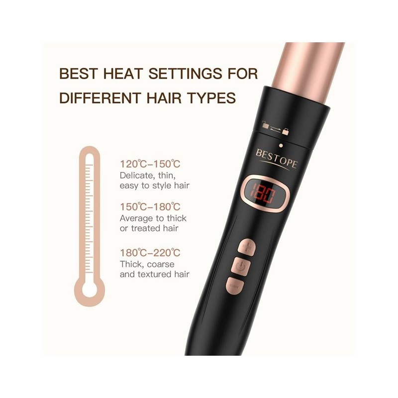 Bestope - Proffesional Hair Curling Wand Locktång