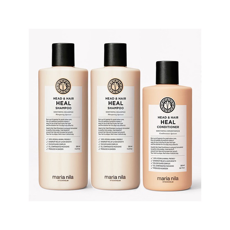 Maria Nila Head & Hair Heal 2x Shampoo 350ml + Conditioner 300ml Maria Nila Head & Hair Heal 2x Shampoo 350ml + Conditioner 300ml