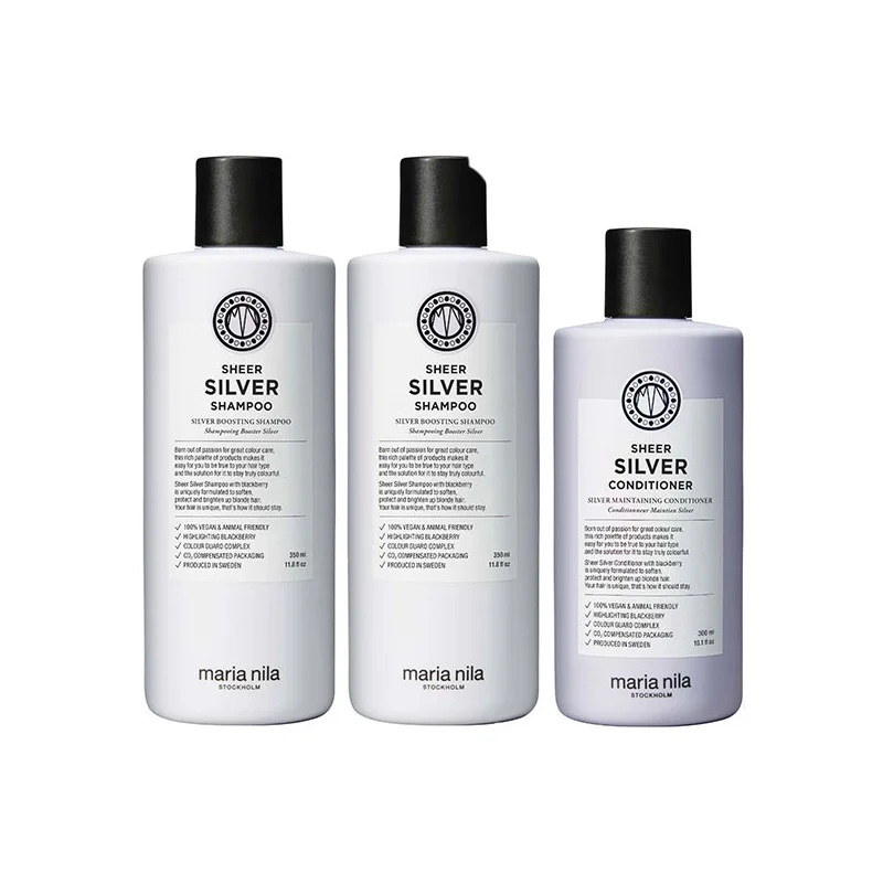 Maria Nila Sheer Silver 2x Shampoo 350ml + Conditioner 300ml