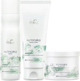 Wella Nutricurls Curly Hair Shampoo 250ml + Conditioner 200ml + Mask 150ml