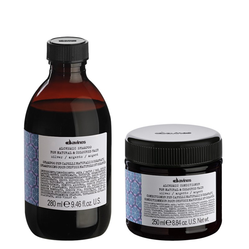 Davines Alchemic Silver Shampoo 280ml + Silver Conditioner 250ml Davines Alchemic Silver Shampoo 280ml + Silver Conditioner 250ml