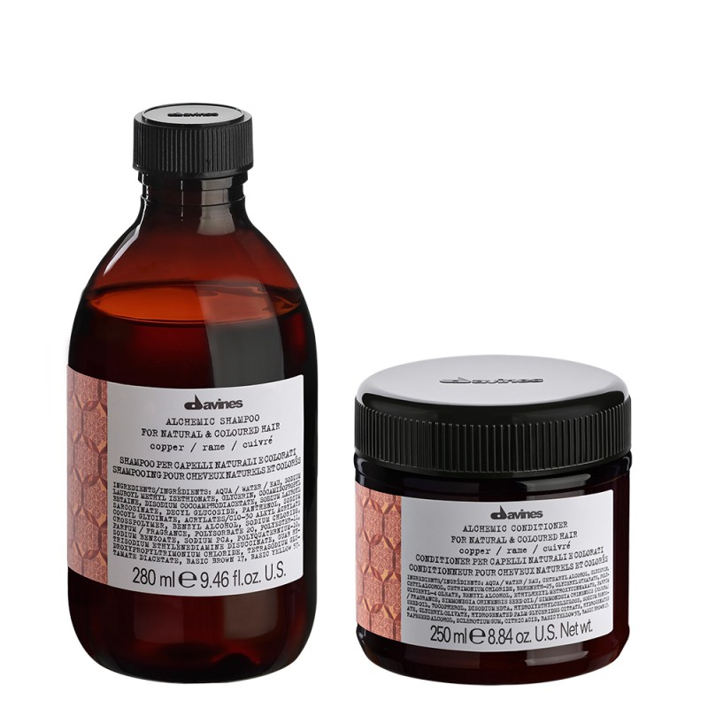 Davines Alchemic Copper Shampoo 280ml + Copper Conditioner 250ml Davines Alchemic Copper Shampoo 280ml + Copper Conditioner 250ml