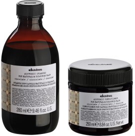 Davines Alchemic Chocolate Shampoo 280ml + Chocolate Conditioner 250ml