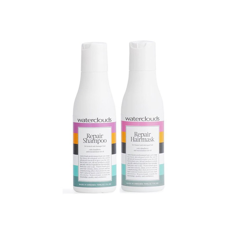 Waterclouds Repair Shampoo 70ml + Hairmask 70ml Duo Waterclouds Repair Shampoo 70ml + Hairmask 70ml Duo