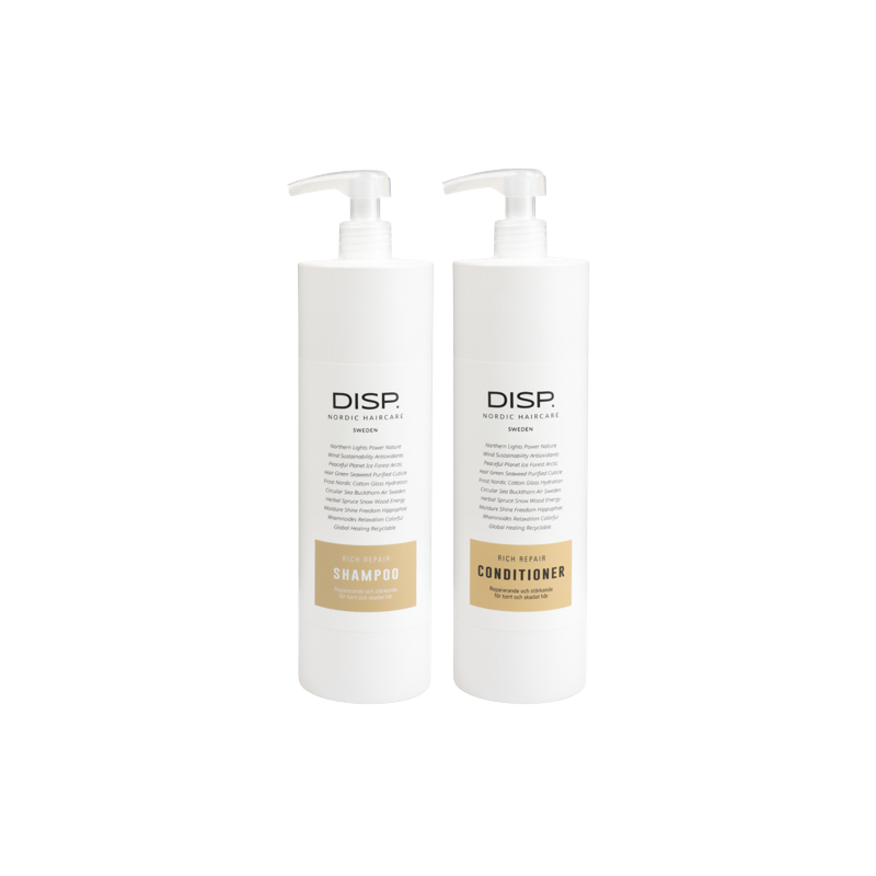 disp® Rich Repair Shampoo + Conditioner 1000ml disp® Rich Repair Shampoo + Conditioner 1000ml