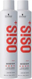 Schwarzkopf Professional OSiS Session Extreme Hold Hairspray 300ml x2