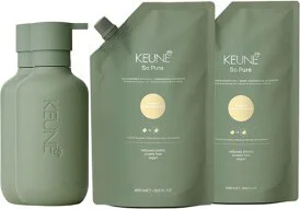 Keune So Pure Restore Shampoo 400ml + So Pure Restore Conditioner 400ml + So Pure Refill Bottle 400ml