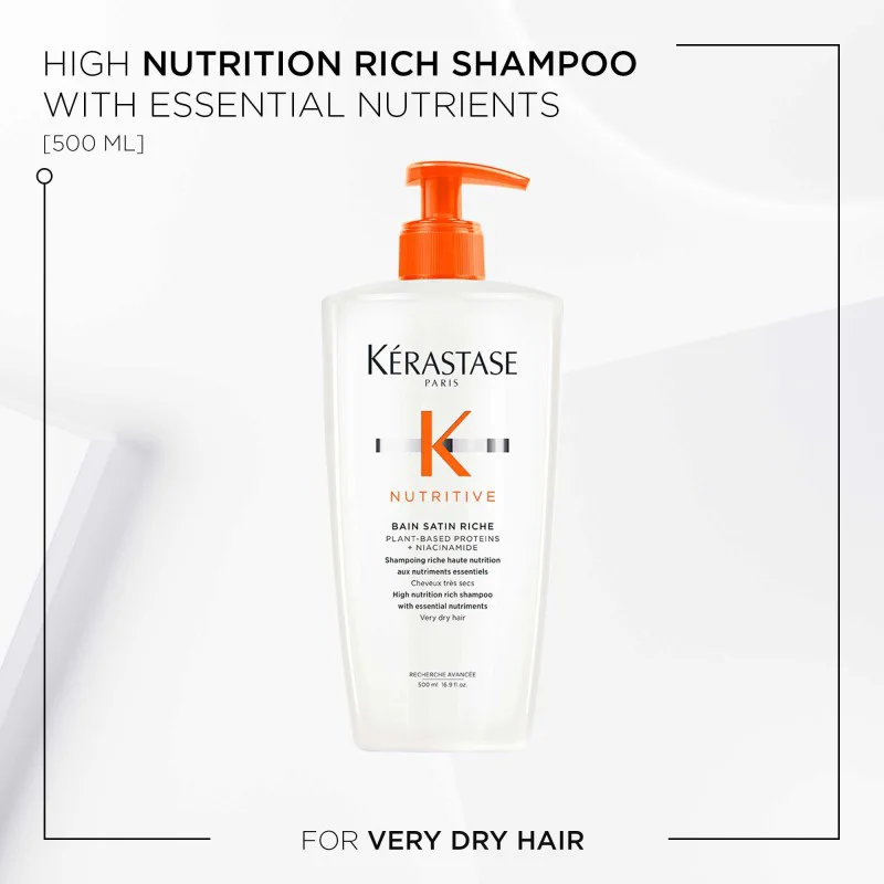 Kérastase Nutritive Bain Satin Riche Shampoo 500ml