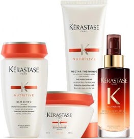 Kérastase Nutritive Bain Satin 250ml + Masque Intense 200ml + Nectar Termique 150ml + 8H Magic Night Serum 90ml