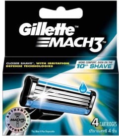 Gillette Mach3 Turbo 4-blad