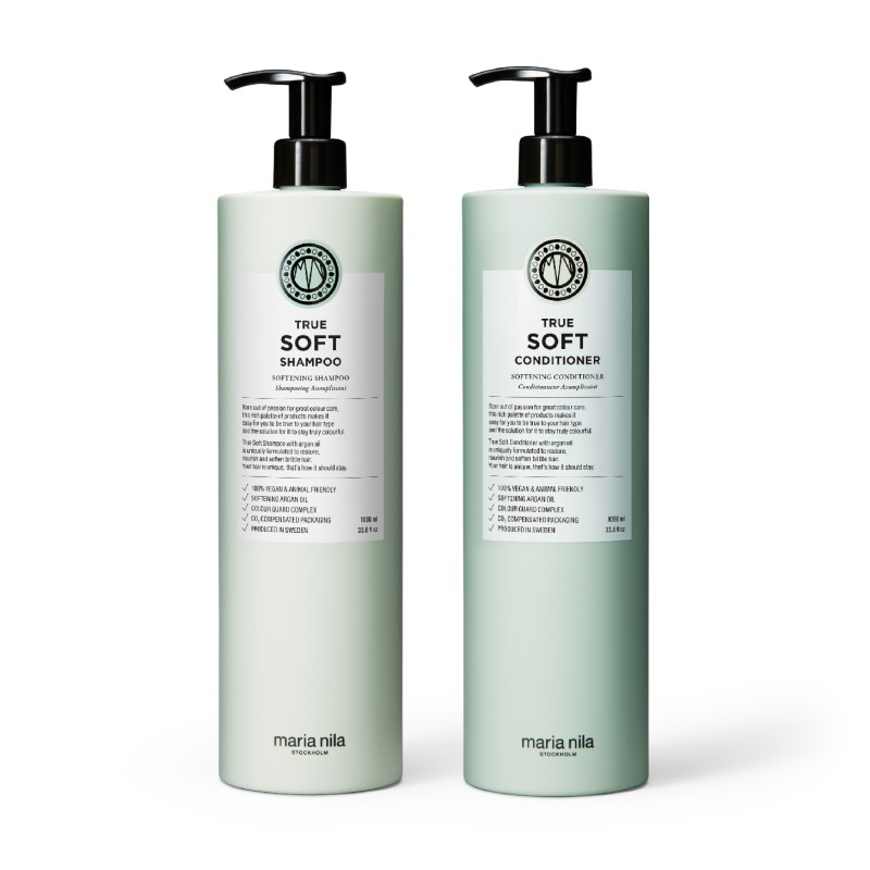 Maria Nila True Soft Shampoo + Conditioner 1000ml Maria Nila True Soft Shampoo + Conditioner 1000ml
