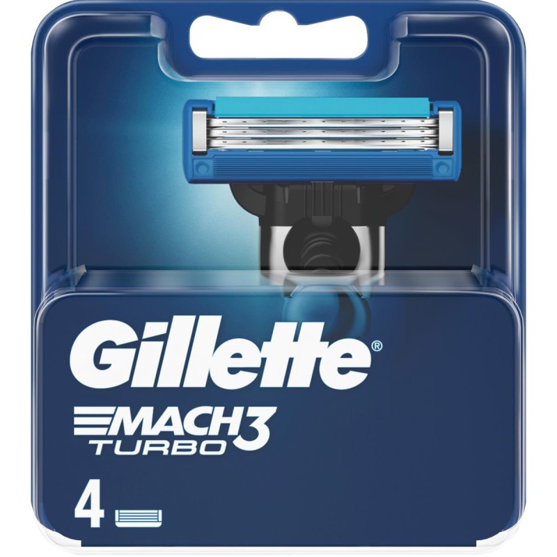 Gillette Mach3 Turbo rakblad 4-pack