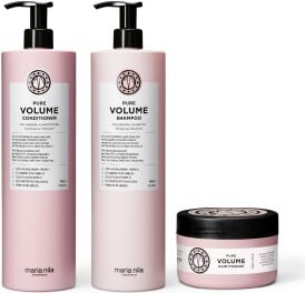 Maria Nila Pure Volume Shampoo + Conditioner 1000ml & Masque 250ml