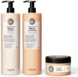 Maria Nila Head & Hair Heal Shampoo + Conditioner 1000ml & Masque 250ml