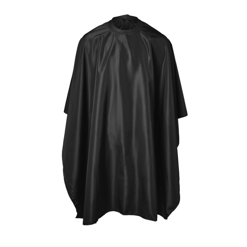 Cutting Cape Black With Silicon Neck - Klipp Kappa Svart Med Silikonhals