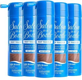 Salon In A Bottle Root Touch Up Spray Light Brown 43ml x5