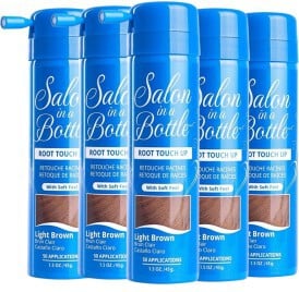 Salon In A Bottle Root Touch Up Spray Light Brown 43ml x5