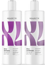 Grazette XL Silverkit Shampoo 400ml + Silver Conditioner 400ml