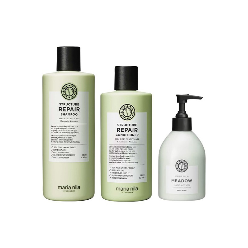 Maria Nila Structure Repair + Meadow Hand Lotion