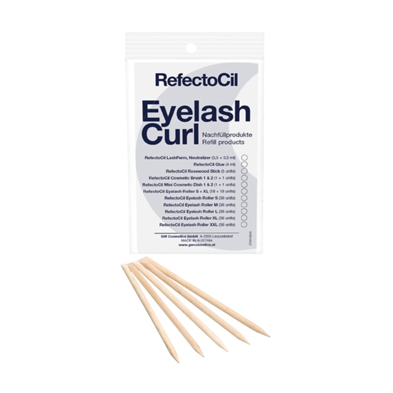 Refectocil Eyelash Lift & Eyelash Curl Rosewood Sticks 5 stk