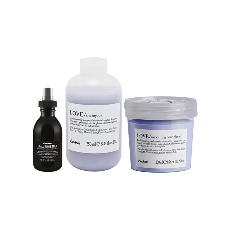 Davines Love Smooth Shampoo 250ml + Conditioner 250ml + Oi All In One Milk 135ml