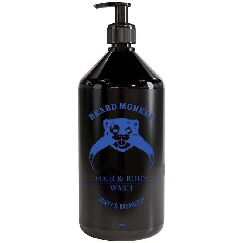 Beard Monkey Hair & Body Minty & Raspberry 1000 ml