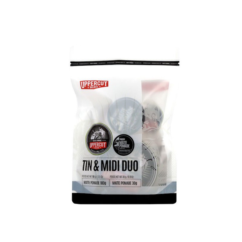 Uppercut Deluxe Matte Pomade Tin & Midi Duo