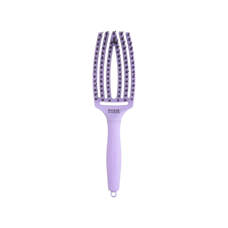 Olivia Garden Fingerbrush Care ionic Boar & Nylon Lavender M
