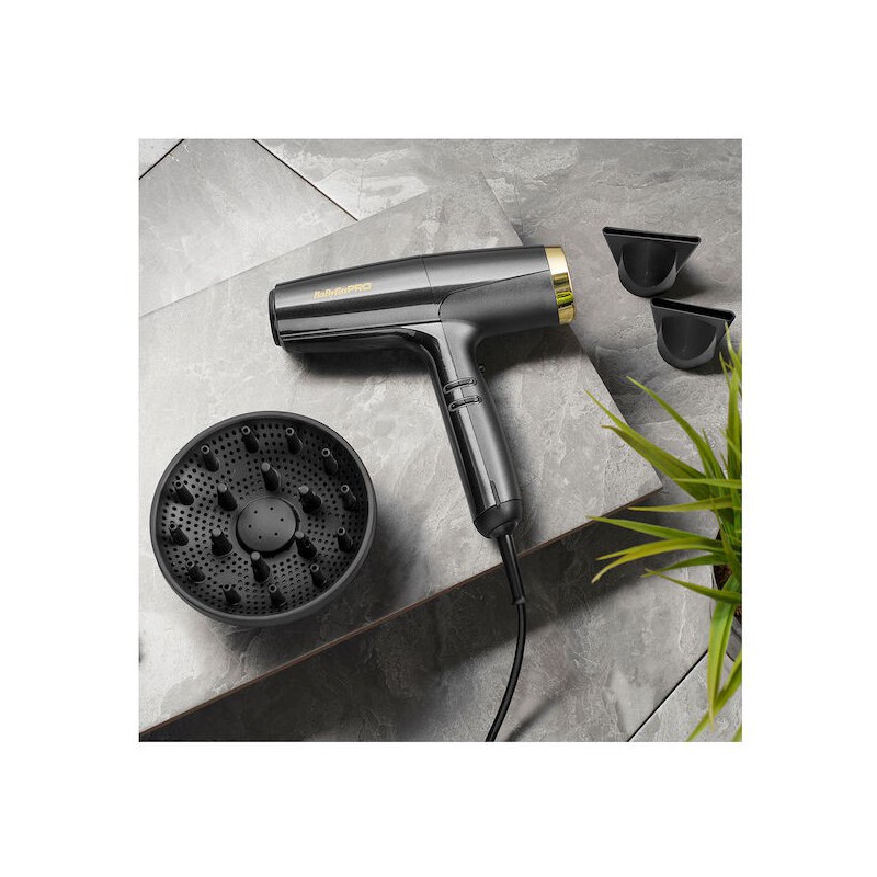 BabylissPro Falco Digital High Speed Dryer Black/Gold