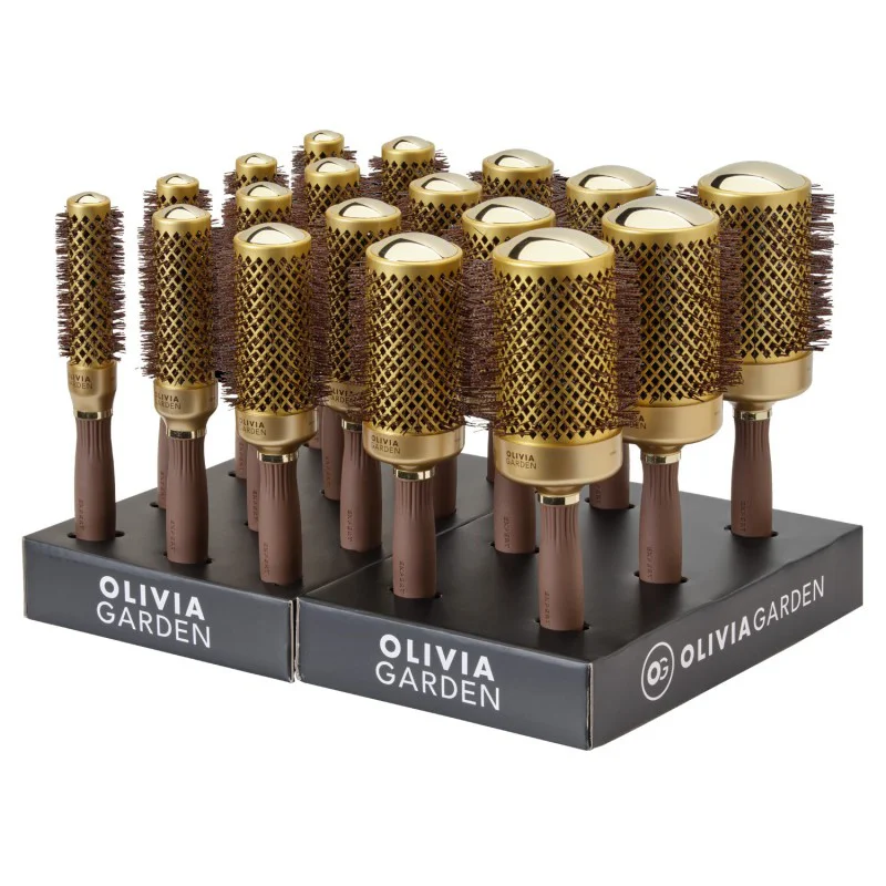 Olivia Garden Expert Blowout Shine G&B Display 18 pcs 4(25+35+45) 3(55+65)