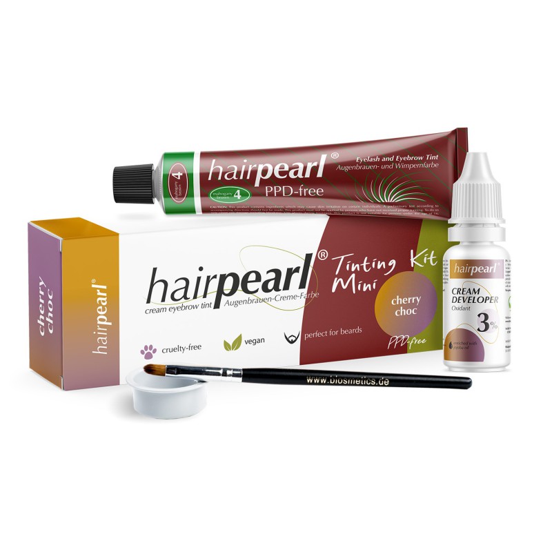Hairpearl Tinting kit mini PPD free No 4 Cherry Choc