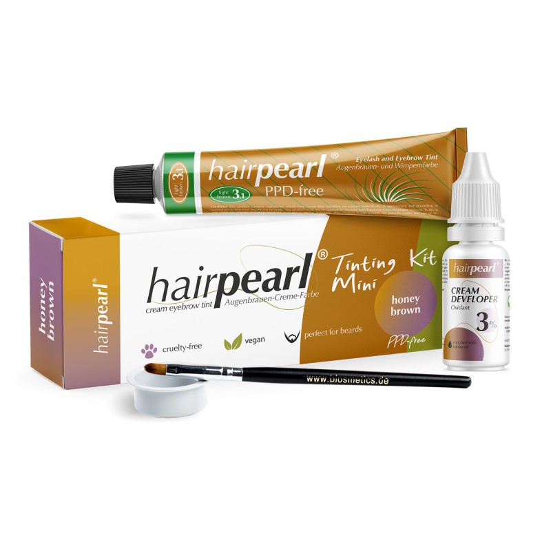 Hairpearl Tinting kit mini PPD free No 3.1 Honey Brown