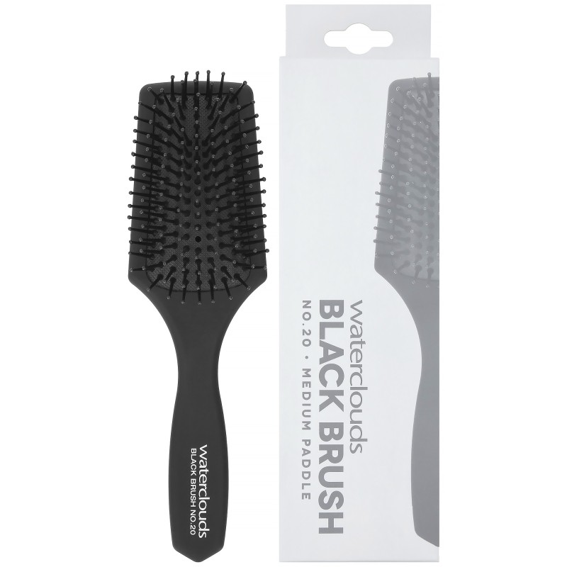 Waterclouds Black Brush 20 Mini Paddelborste