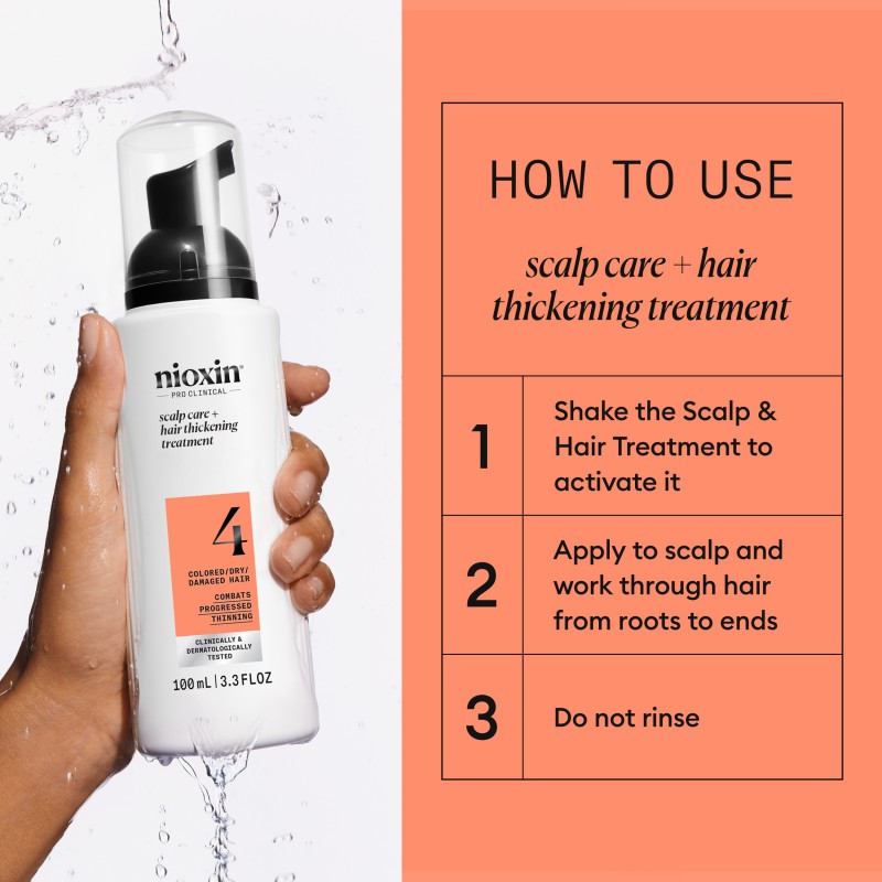 Nioxin System 4 Scalp Treatment for Colored Thinning Hair 100 ml