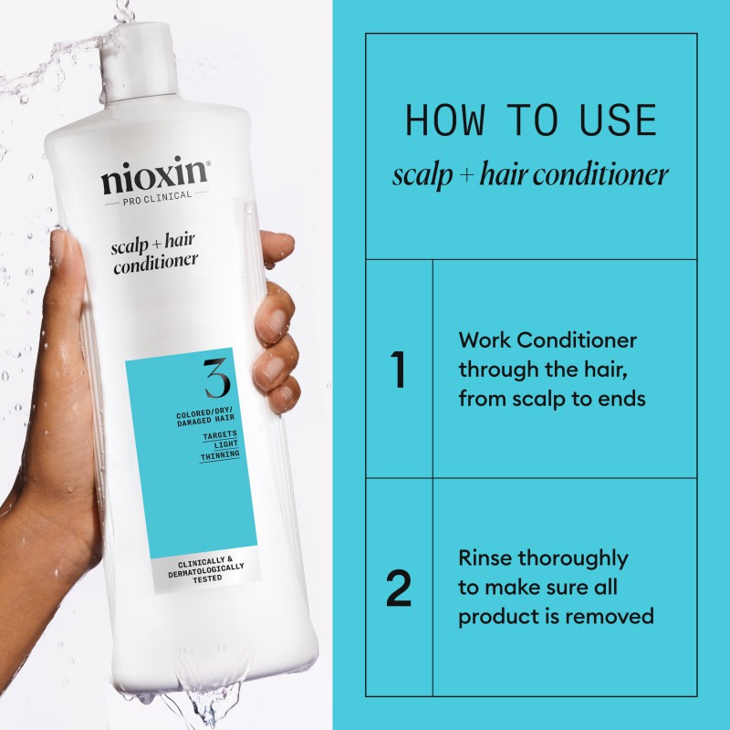 Nioxin System 3 Conditioner for Colored Thinning Hair 1000 ml