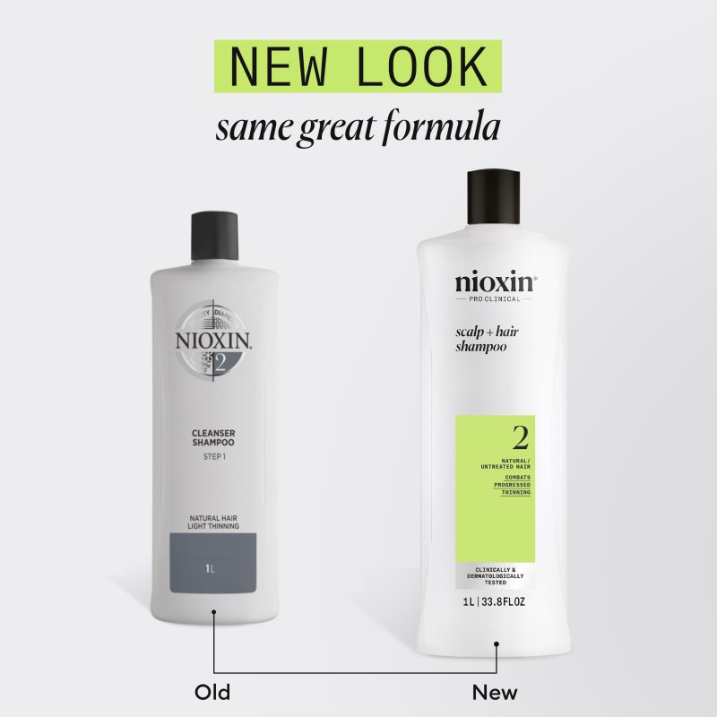 Nioxin System 2 Shampoo for Thinning Hair 1000 ml